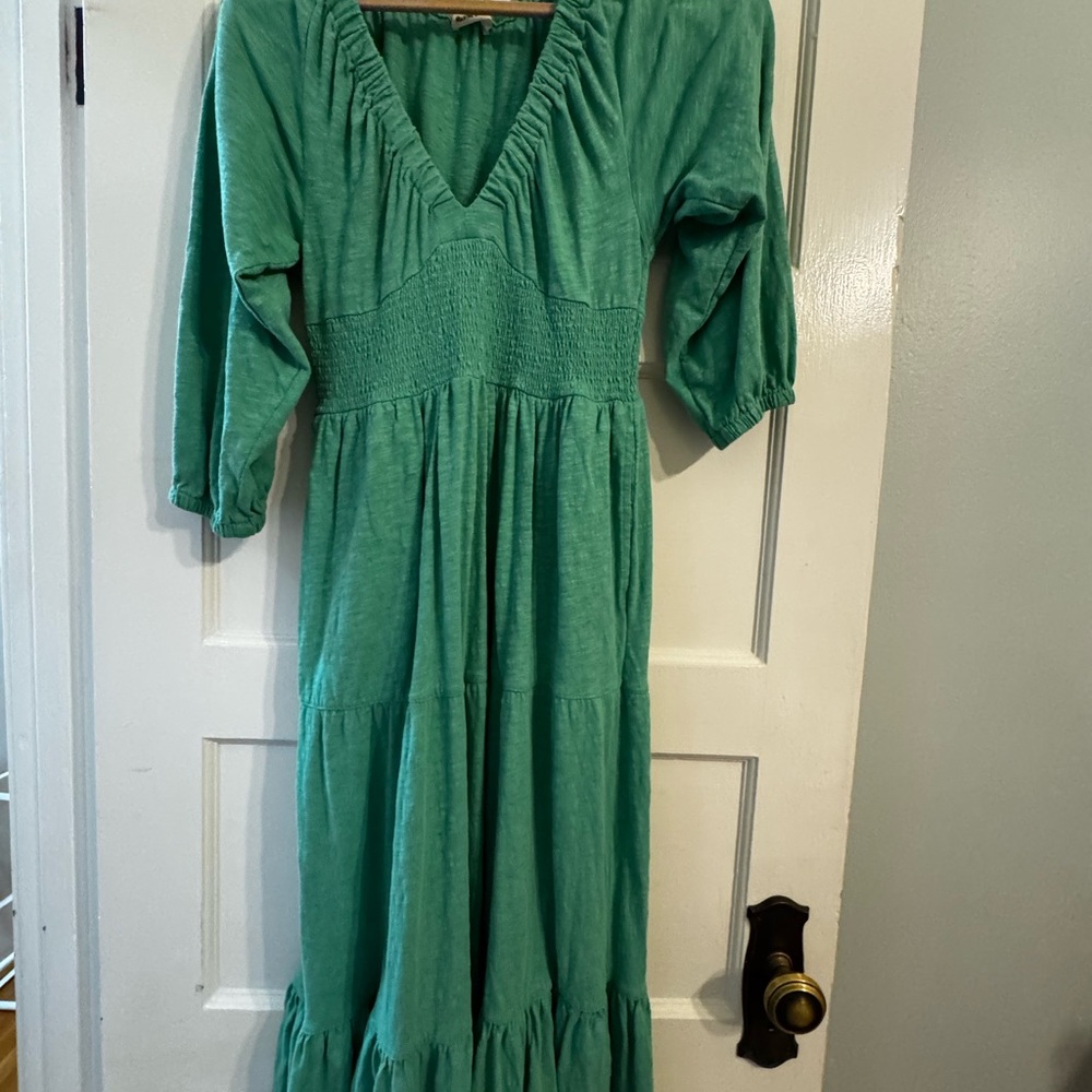 Marine Layer Green Midi Dress